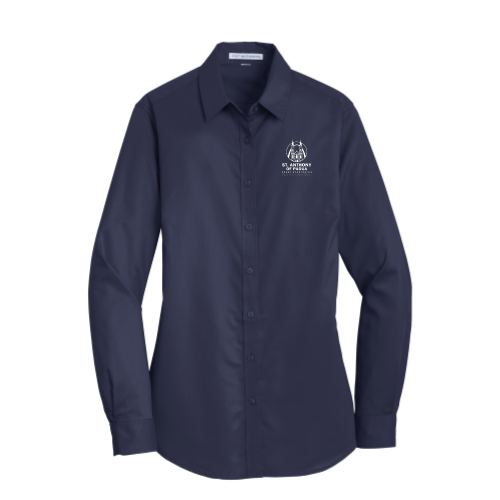 St. Anthony of Padua - Port Authority Ladies SuperPro Twill Shirt v2 Embroidery