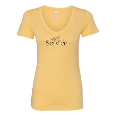 AtYourService - Next Level - Womens V-Neck 1540