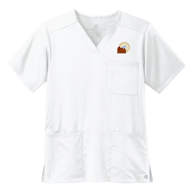 CasaEsperanza - WonderWink Men's Premiere Flex V-Neck Top WW5068 - Light