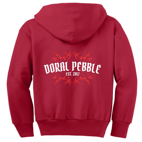 DoralPebble - Port & Company Youth Full-Zip Hooded Sweatshirt