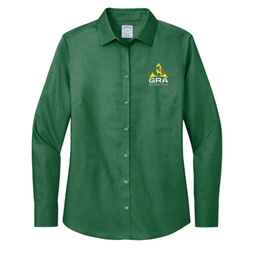 GlobalRopeAccess - Brooks Brothers Women's Wrinkle-Free Stretch Nailhead Shirt - v2