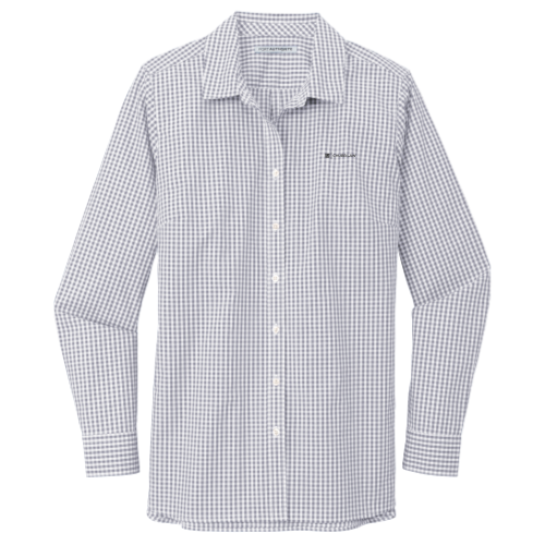 ChubbLaw - Ladies Broadcloth Gingham Easy Care Shirt
