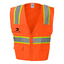 Solid Front Safety Vest With Mesh Back