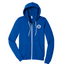 FerrisCoffee - Unisex Sponge Fleece Full-Zip Hooded Sweatshirt - 100 Year Badge Left Chest
