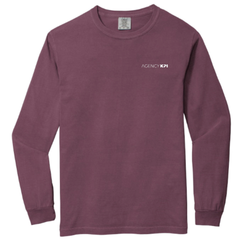 AgencyKPI - Garment Dyed Heavyweight Long Sleeve T-Shirt
