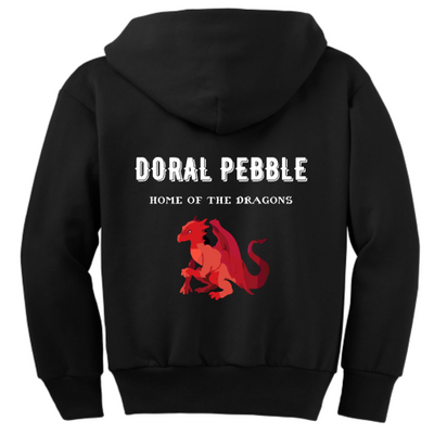 DoralPebble - Port & Company Youth Full-Zip Hooded Sweatshirt