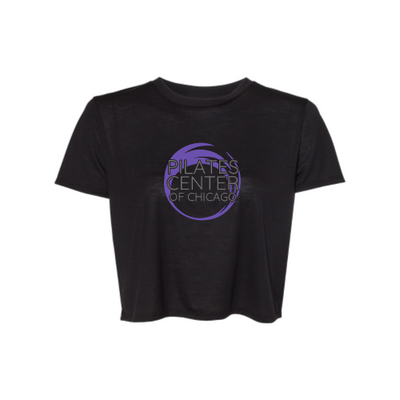 PilatesCenterofChicago -Ladies' Flowy Cropped T-Shirt