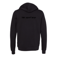 1 Solar Sponge Fleece Zip Up Hoodie Black
