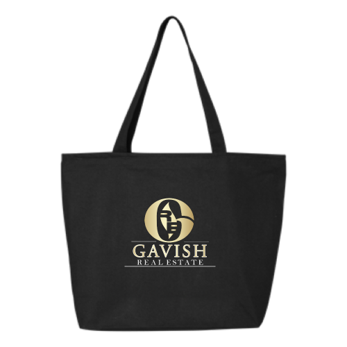 GavishRealEstate - 24.5L Canvas Zippered Tote