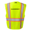 Clearwing Solid Front Safety Vest With Mesh Back