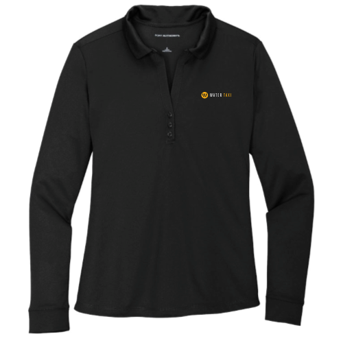 Baltimore Water Taxi -Port Authority Ladies Silk Touch Performance Long Sleeve Polo
