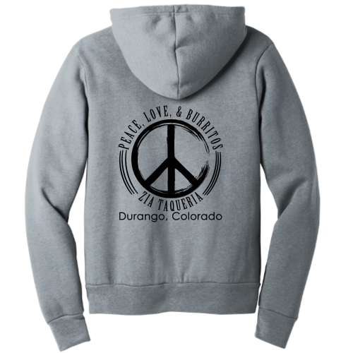 ZiaTaqueria - Unisex Poly/Cotton Hooded Pullover Sweatshirt