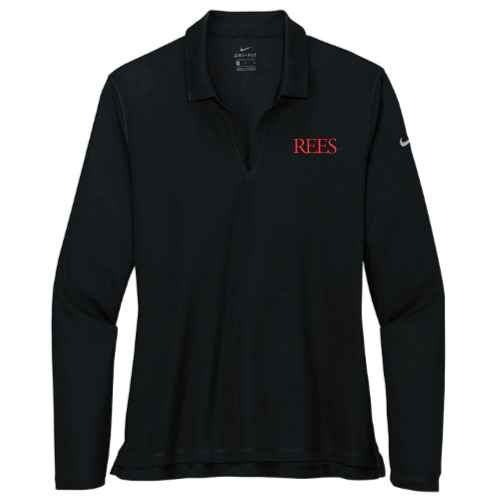 REES - Nike - Ladies Dri-FIT Long Sleeve Polo v1