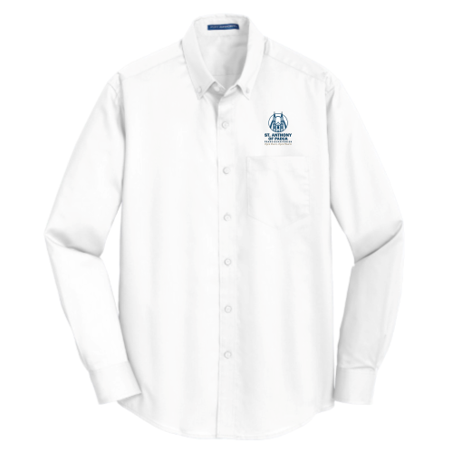 St. Anthony of Padua - Port Authority Men's SuperPro Twill Shirt v1 Embroidery