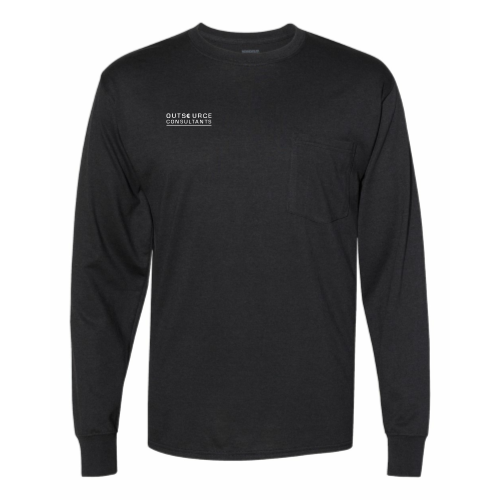 OutsourceConsultants - Workwear Long Sleeve Pocket T-Shirt