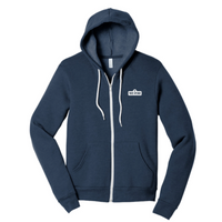FirstAvenue - Unisex Sponge Fleece Full-Zip Hooded Sweatshirt