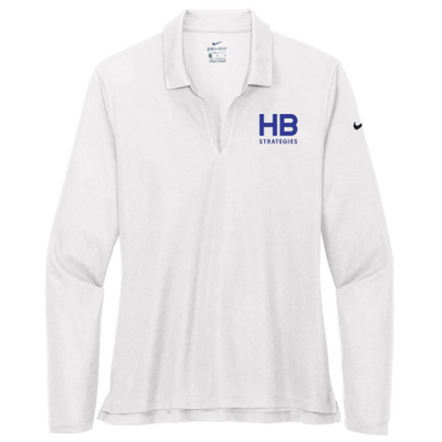 HBStrategies - Nike - Ladies Dri-FIT Long Sleeve Polo - v1