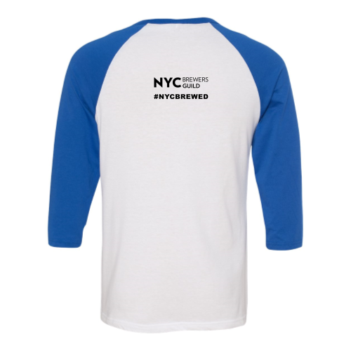 NYC Brewers Guild - Bella Canvas Unisex Three-Quarter Sleeve Baseball Tee