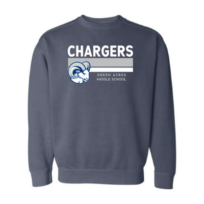 GreenAcresMiddleSchool - Pigment-Dyed Crewneck Sweatshirt