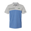BackNineGreens - Men's Heather Colorblock 3-Stripes Sport Shirt