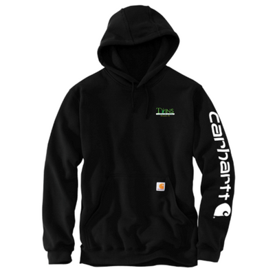 Twins Lawn Service - Carhartt Midweight Hooded Logo Sweatshirt