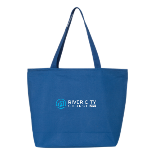 RiverCityChurch - 24.5L Canvas Zippered Tote