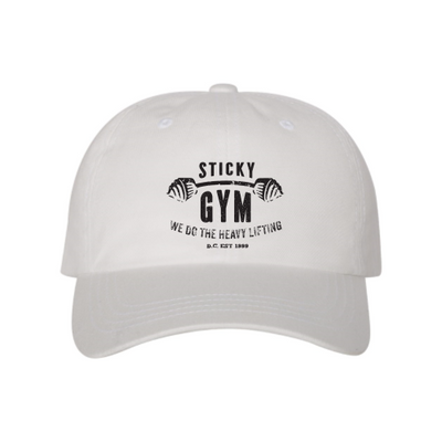 StickyGym Yupoong Dad Hat - 6245 White