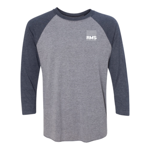 RMS - Next Level Unisex Tri-Blend 3/4-Sleeve Raglan Tee