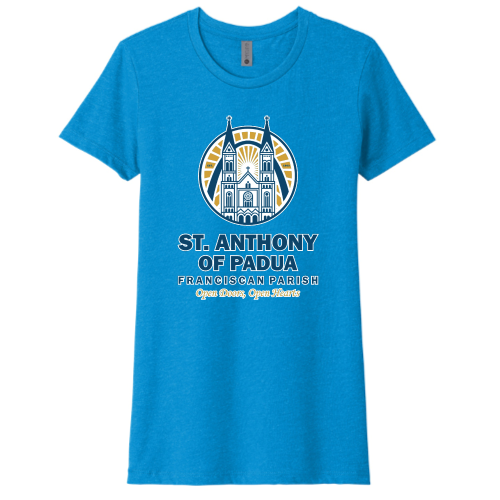 St. Anthony of Padua - Next Level Women's CVC Tee Digital Print