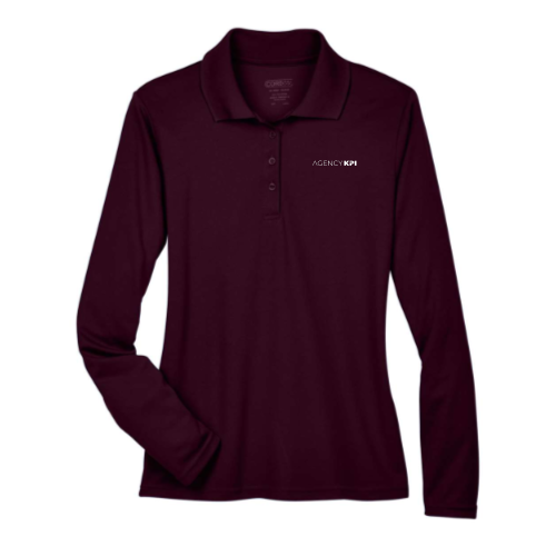 AgencyKPI - Women's Pinnacle Performance Long Sleeve Pique Polo