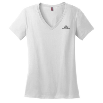 Rocky Mountain Tiny Homes - District Made Ladies Perfect Weight V-Neck Tee v1