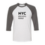 NYC Brewers Guild - Bella Canvas Unisex Three-Quarter Sleeve Baseball Tee