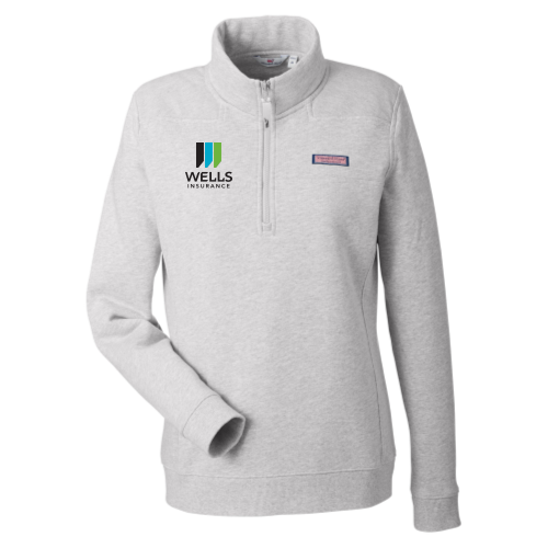 Wells Insurance - Vineyard Vines Women’s Collegiate Shep Quarter-Zip Sweatshirt