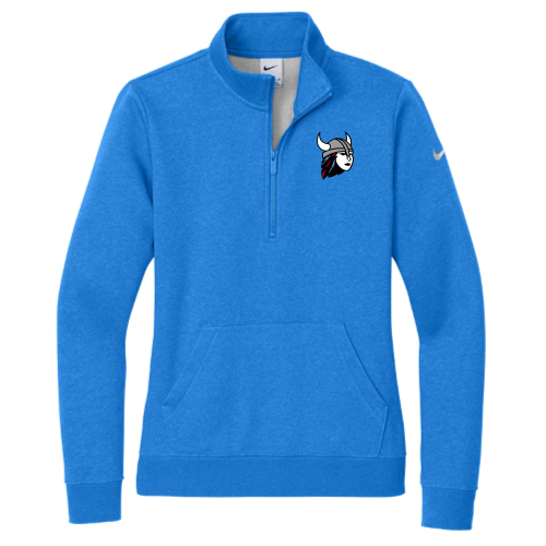 NorthSalinasHighSchool - Nike Ladies Club Fleece Sleeve Swoosh 1/2-Zip