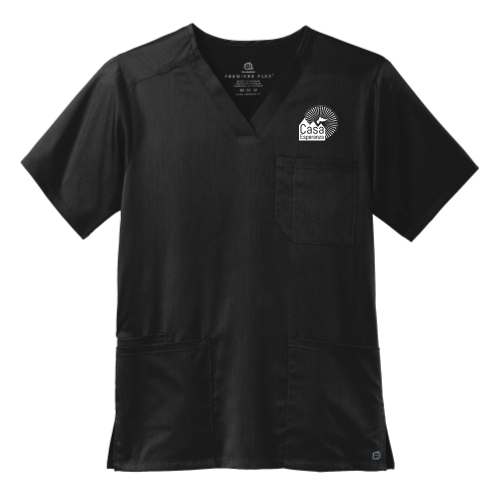 CasaEsperanza - WonderWink Men's Premiere Flex V-Neck Top WW5068 - Dark