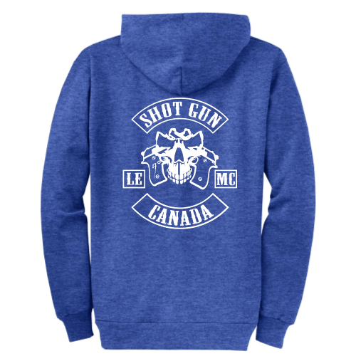 ShotGunLawEnforcementMC - Port & Company Classic Full-Zip Hooded Sweatshirt V6 "Canada"