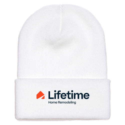 Lifetime - Adult Cuffed Knit Beanie - White