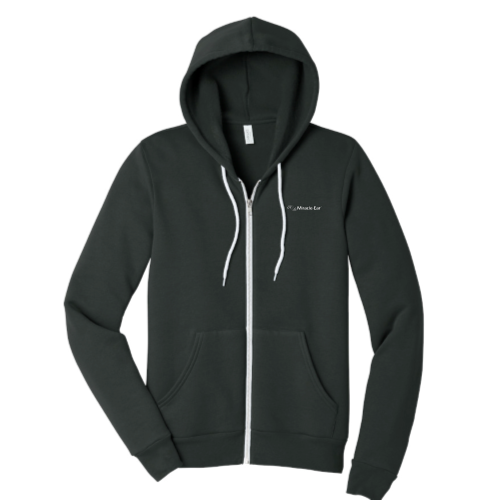 Listen Hear - Unisex Sponge Fleece Full-Zip Hooded Sweatshirt