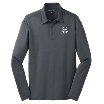 Panda One -  Port Authority Men's Silk Touch Performance Long Sleeve Polo v1