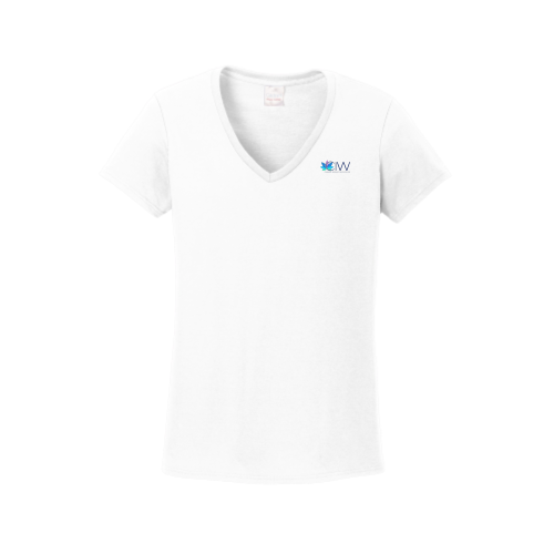 OGA - Gildan Ladies Heavy Cotton 100% Cotton V-Neck T-Shirt - v2