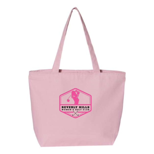 BeverlyHillsWomensGolfClub - Canvas Zippered Tote