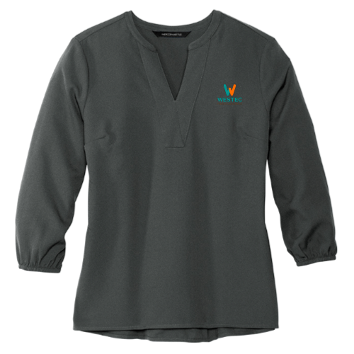 WPC - MERCER+METTLE Women's Stretch Crepe 3/4-Sleeve Blouse MM2011