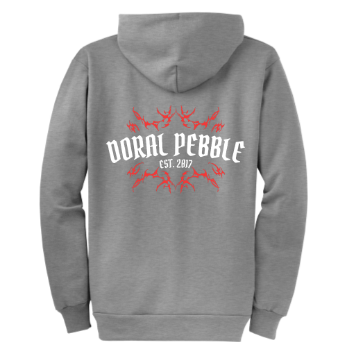 DoralPebble - Port & Company Classic Full-Zip Hooded Sweatshirt