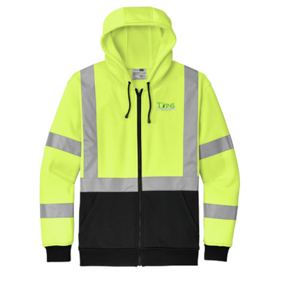 Twins Lawn Service - CornerStone A107 Class 3 Heavy-Duty Fleece Full-Zip Hoodie