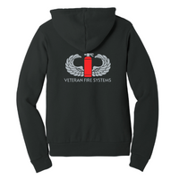 VeteranFireSystems - Unisex Poly/Cotton Hooded Pullover Sweatshirt