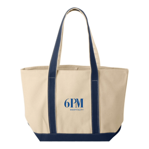 6PMHospitality - 16 Ounce Cotton Canvas Tote