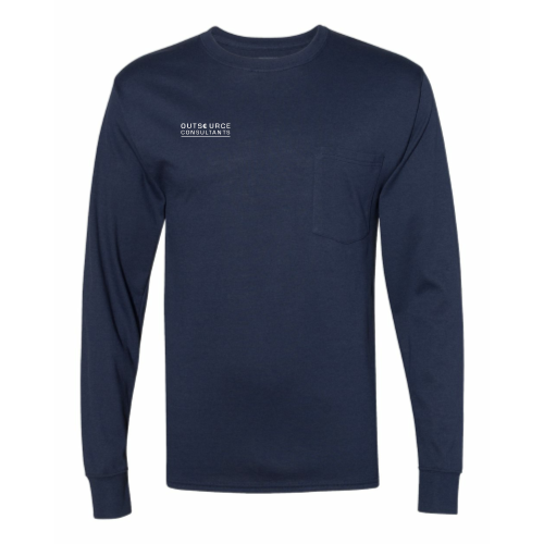OutsourceConsultants - Workwear Long Sleeve Pocket T-Shirt