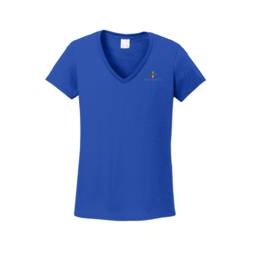 HopeServices - Gildan Ladies Heavy Cotton 100% Cotton V-Neck T-Shirt