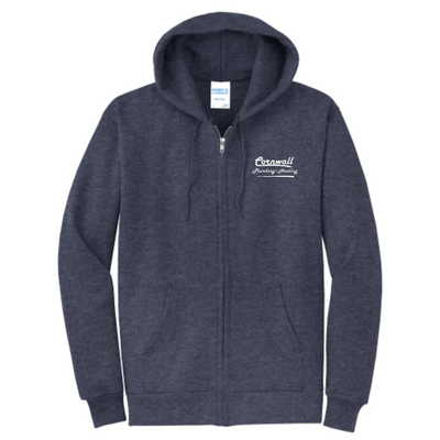 Cornwall Plumbing & Heating -  Port & Company Classic Full-Zip Hooded Sweatshirt