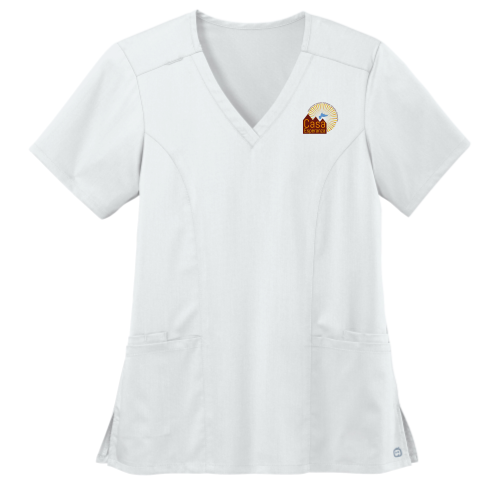 CasaEsperanza - WonderWink Women's Premiere Flex V-Neck Top WW4168 - Light